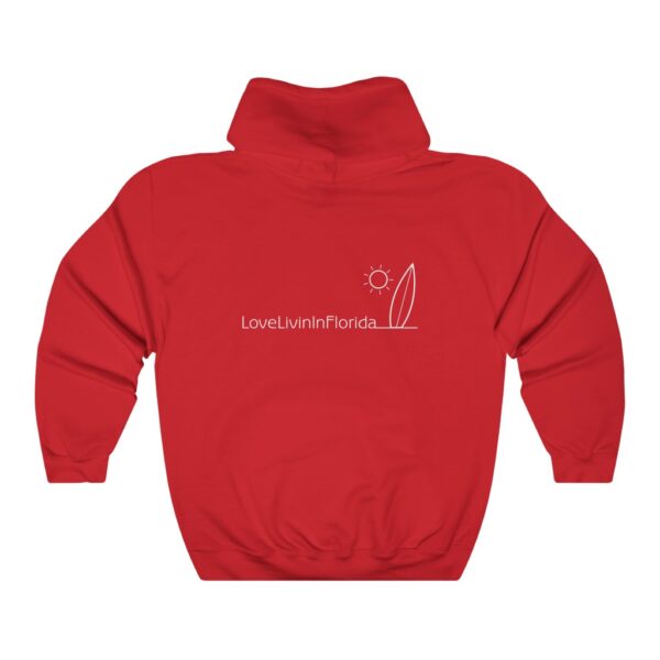 Unisex Heavy Blend Hooded Sweatshirt Love Livin In Florida Surfboard - Image 19