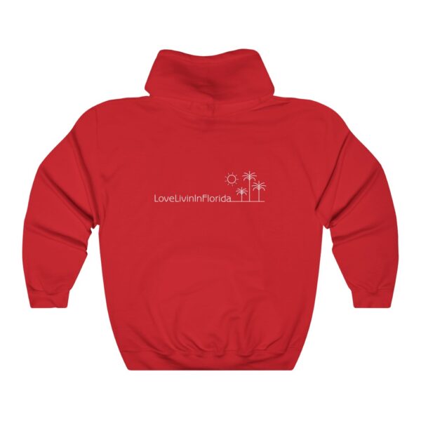 Unisex Heavy Blend Hooded Sweatshirt Love Livin In Florida Palm Trees - Image 19