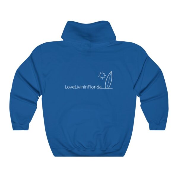 Unisex Heavy Blend Hooded Sweatshirt Love Livin In Florida Surfboard