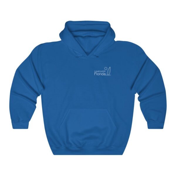 Unisex Heavy Blend Hooded Sweatshirt Love Livin In Florida Surfboard - Image 2