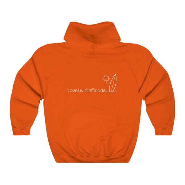 Unisex Heavy Blend Hooded Sweatshirt Love Livin In Florida Surfboard - Image 9