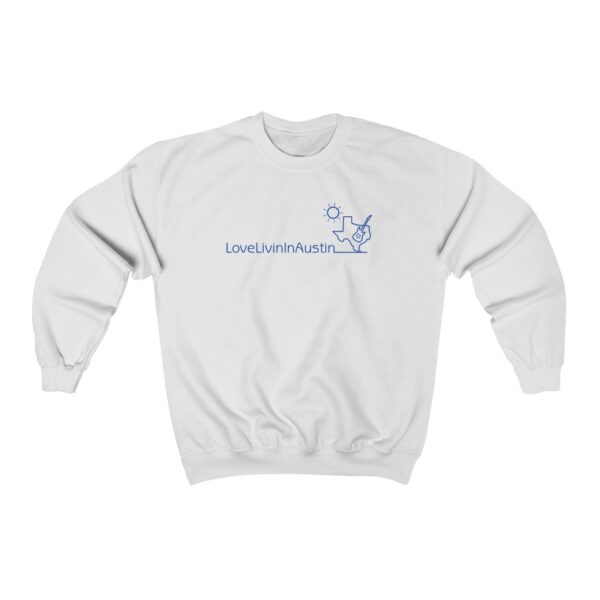 Unisex Heavy Blend Crewneck Sweatshirt Love Livin In Austin - Image 3