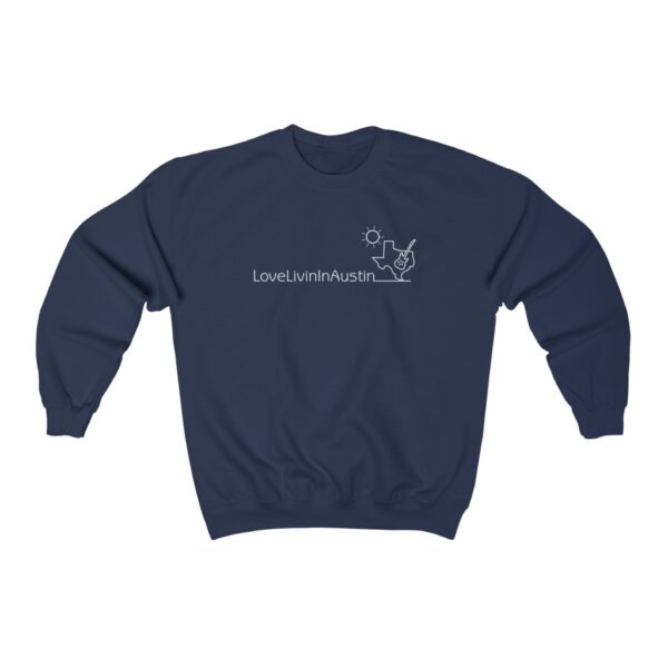 Unisex Heavy Blend Crewneck Sweatshirt Love Livin In Austin - Image 13