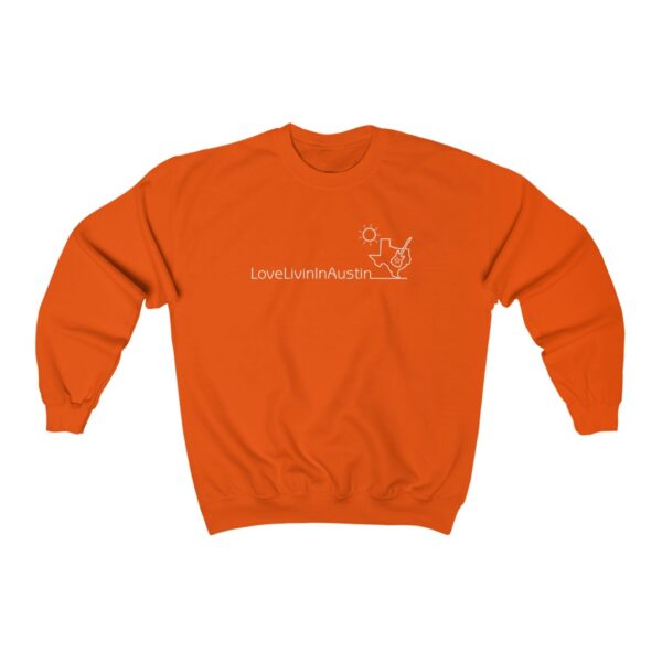 Unisex Heavy Blend Crewneck Sweatshirt Love Livin In Austin - Image 9