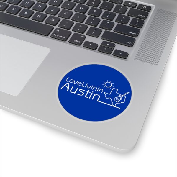 Kiss-Cut Circle Stickers Love Livin In Austin - Image 2