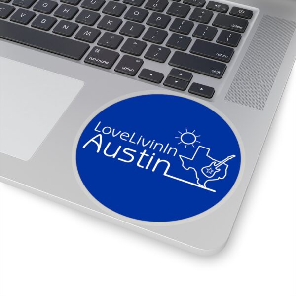 Kiss-Cut Circle Stickers Love Livin In Austin - Image 5