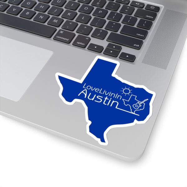 Kiss-Cut Texas Shaped Stickers Love Livin In Austin - Image 6
