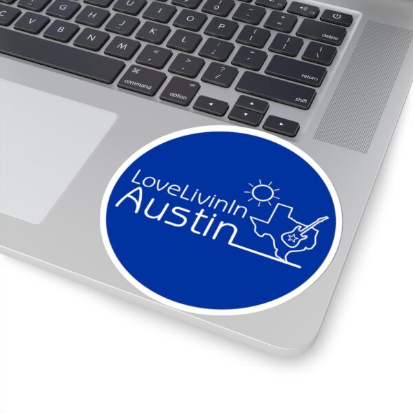 Kiss-Cut Circle Stickers Love Livin In Austin - Image 6