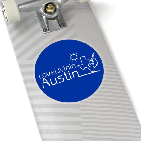 Kiss-Cut Circle Stickers Love Livin In Austin - Image 8