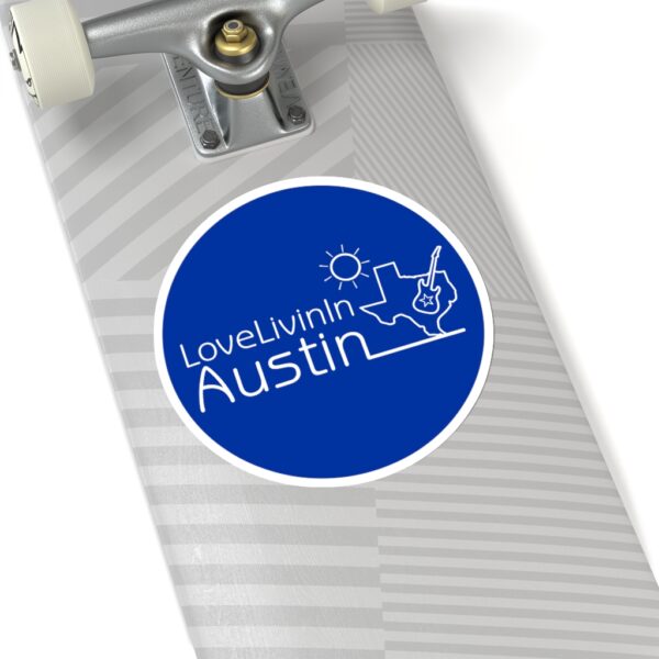 Kiss-Cut Circle Stickers Love Livin In Austin - Image 9
