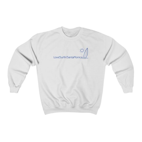 Unisex Heavy Blend Crewneck Sweatshirt Love Surfin Santa Monica - Image 3