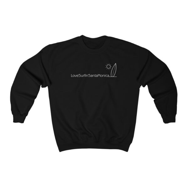 Unisex Heavy Blend Crewneck Sweatshirt Love Surfin Santa Monica - Image 5