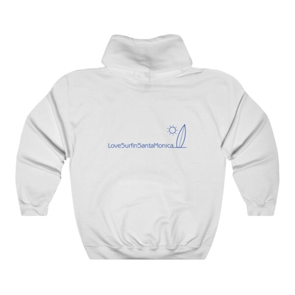 Unisex Heavy Blend Hooded Sweatshirt Love Surfin Santa Monica - Image 3