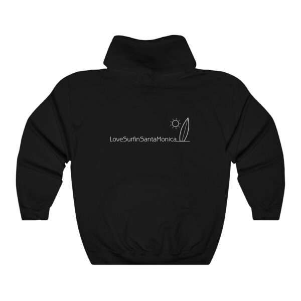 Unisex Heavy Blend Hooded Sweatshirt Love Surfin Santa Monica - Image 5