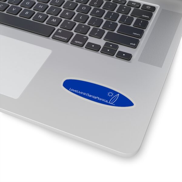 Surfboard Shaped Stickers Love Livin In Santa Monica - Image 5