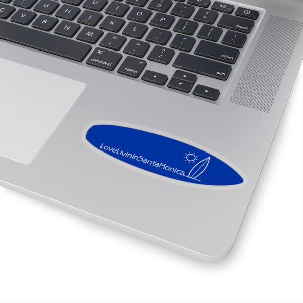 Surfboard Shaped Stickers Love Livin In Santa Monica - Image 11