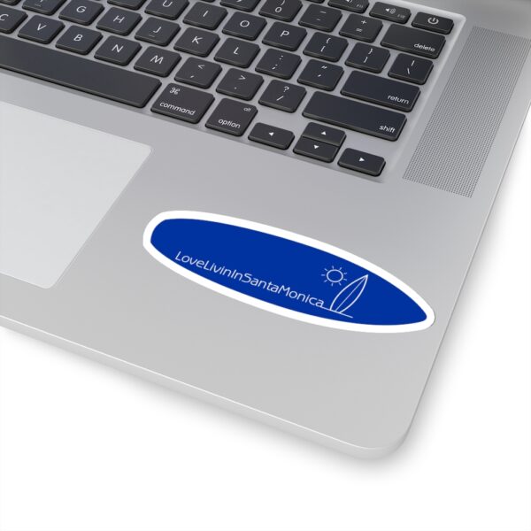 Surfboard Shaped Stickers Love Livin In Santa Monica - Image 14
