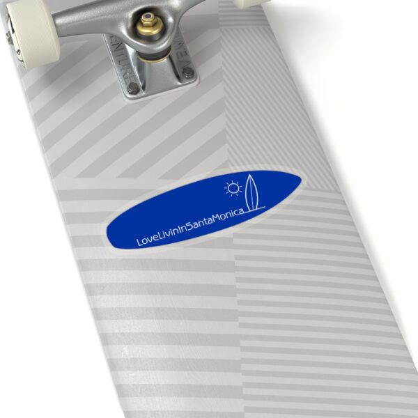 Surfboard Shaped Stickers Love Livin In Santa Monica - Image 2