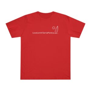 Unisex Deluxe T-shirt Love Livin In Santa Monica