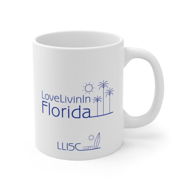 Mug 11oz Love Livin In Florida Palm Trees - Image 3