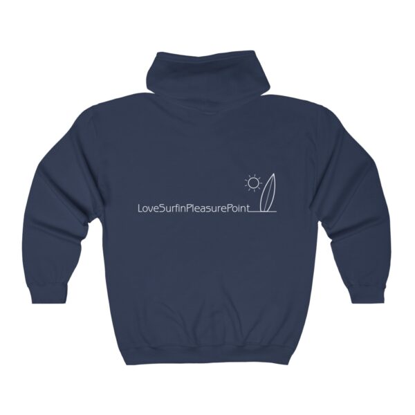 Unisex Heavy Blend Full Zip Hooded Sweatshirt Love Surfin Pleasure Point - Image 2