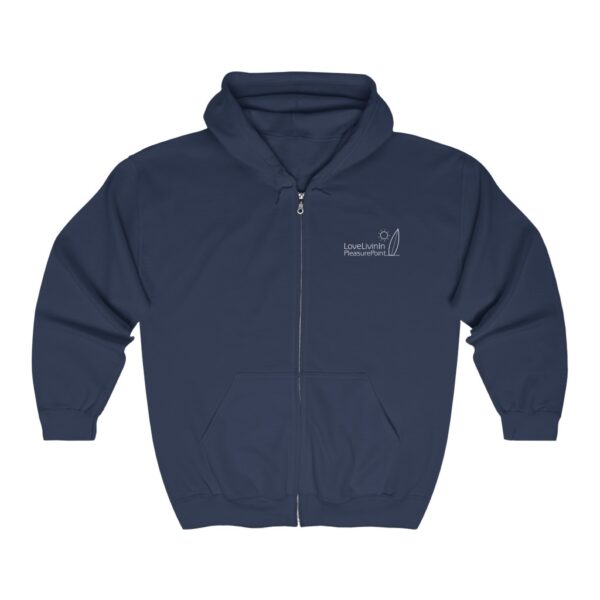 Unisex Heavy Blend Full Zip Hooded Sweatshirt Love Livin In Pleasure Point