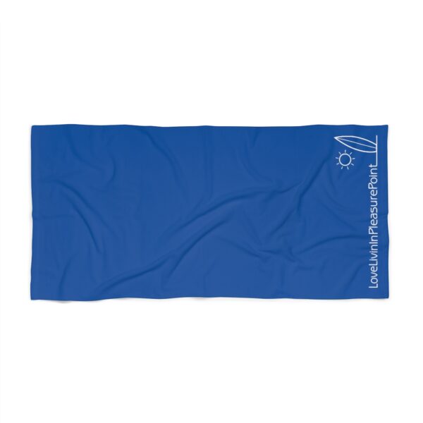 Beach Towel Dark Blue Love Livin In Pleasure Point - Image 2