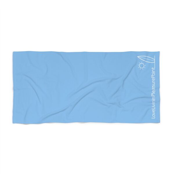 Beach Towel Light Blue Love Livin In Pleasure Point - Image 2