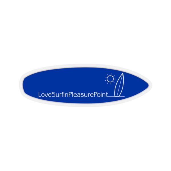 Surfboard Shaped Stickers Love Surfin Pleasure Point - Image 10