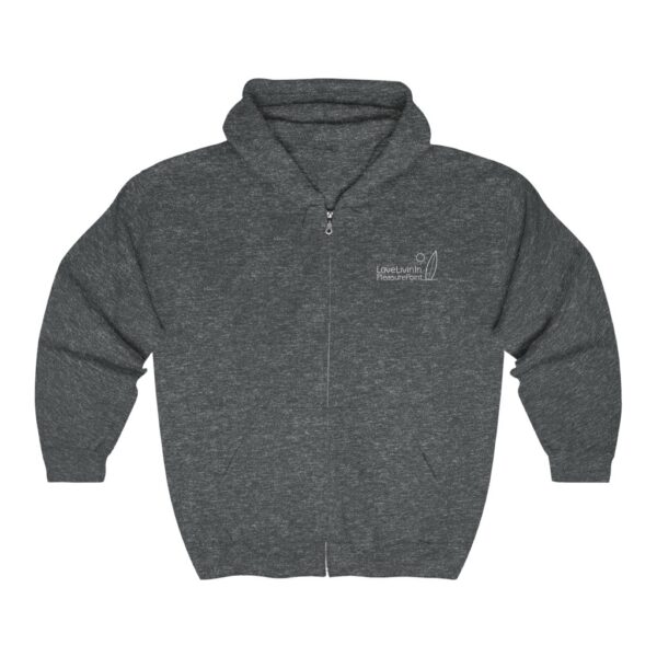 Unisex Heavy Blend Full Zip Hooded Sweatshirt Love Livin In Pleasure Point - Image 7