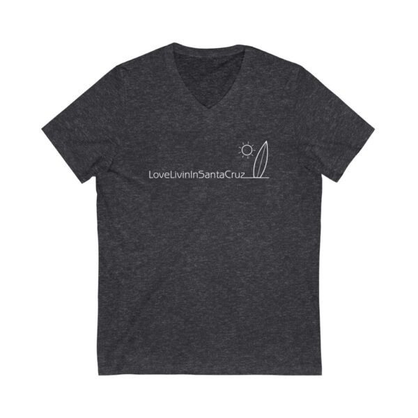 Love Livin In Santa Cruz Unisex Jersey Short Sleeve V-Neck Tee - Image 6