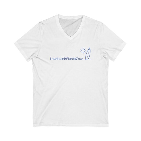 Love Livin In Santa Cruz Unisex Jersey Short Sleeve V-Neck Tee - Image 2