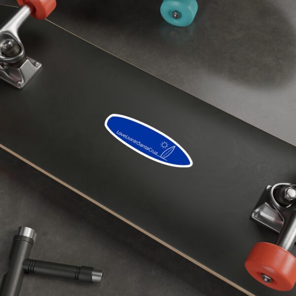 Love Livin In Santa Cruz Surfboard Die-Cut Stickers - Image 14