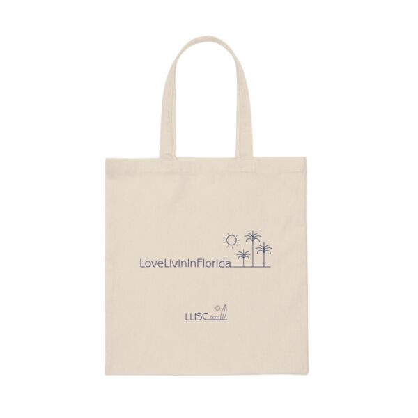 Love Livin In Florida Palm Trees Canvas Tote Bag