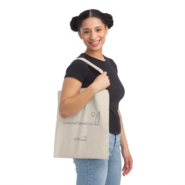 Love Livin In Santa Cruz Canvas Tote Bag - Image 2