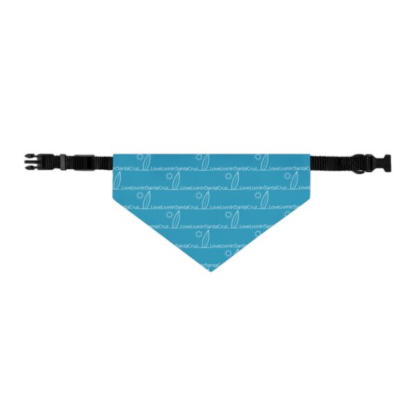 LOVELIVININSANTACRUZ Turquoise Pet Bandana Collar - Image 6