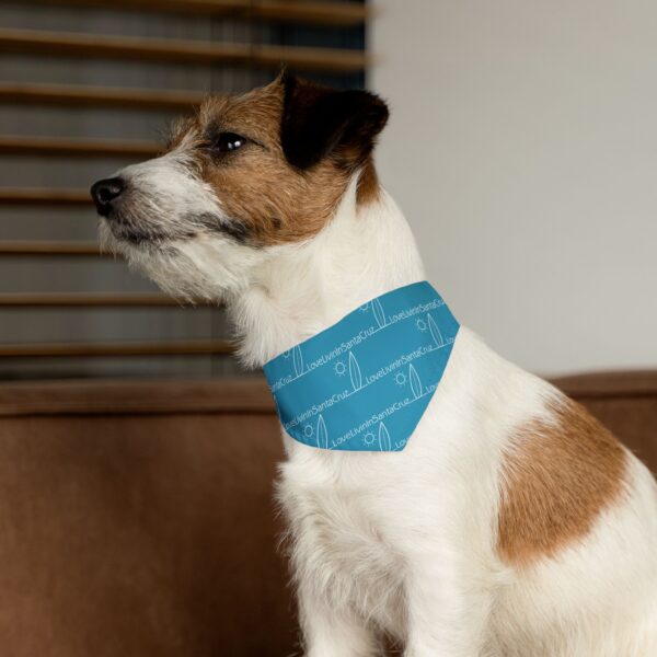 LOVELIVININSANTACRUZ Turquoise Pet Bandana Collar - Image 11