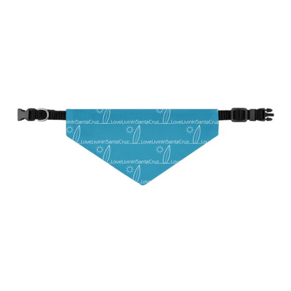 LOVELIVININSANTACRUZ Turquoise Pet Bandana Collar - Image 9