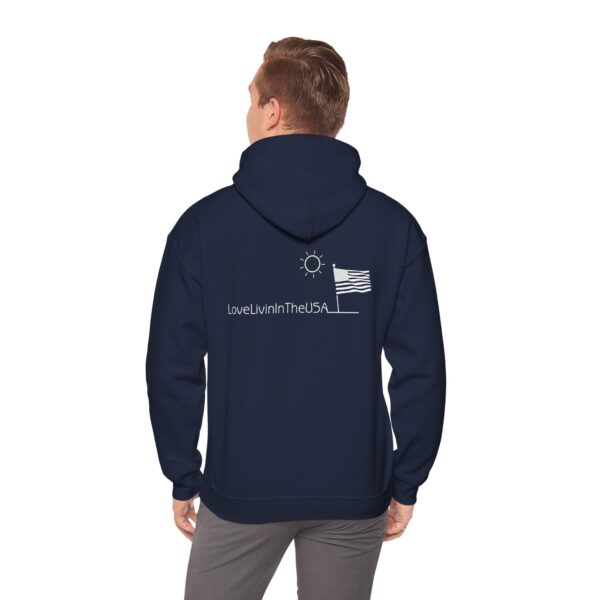 Unisex Heavy Blend Hooded Sweatshirt Love Livin In The USA - Image 140
