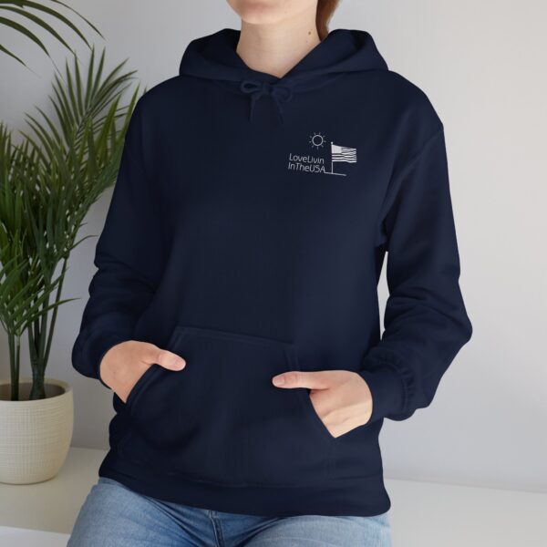 Unisex Heavy Blend Hooded Sweatshirt Love Livin In The USA - Image 143