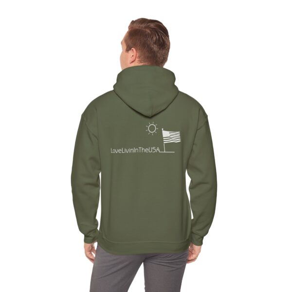 Unisex Heavy Blend Hooded Sweatshirt Love Livin In The USA - Image 75
