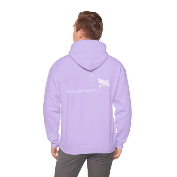 Unisex Heavy Blend Hooded Sweatshirt Love Livin In The USA - Image 10