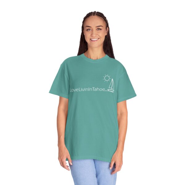 Unisex Deluxe T-shirt Love Livin In Tahoe - Image 83
