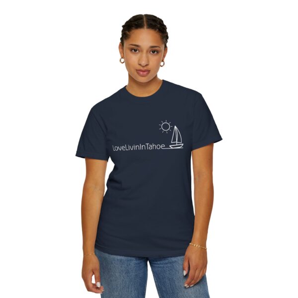 Unisex Deluxe T-shirt Love Livin In Tahoe - Image 136