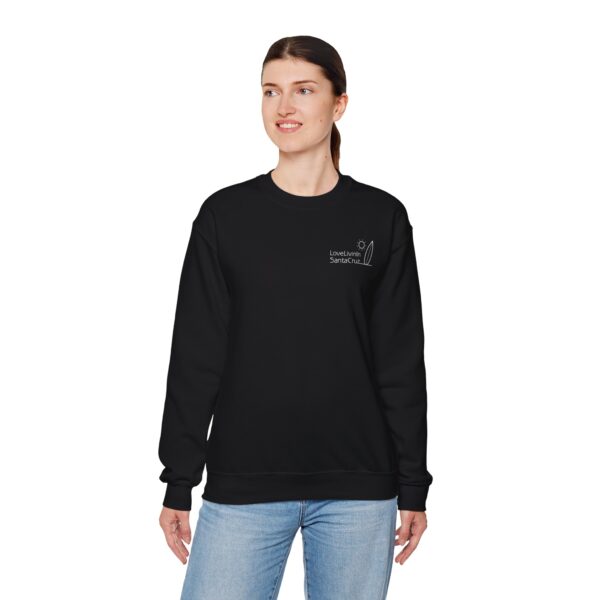 Unisex Heavy Blend Crewneck Sweatshirt Love Livin In Santa Cruz - Image 8