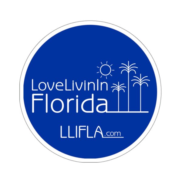 Kiss-Cut Stickers Love Livin In Florida Palm Trees - Image 10
