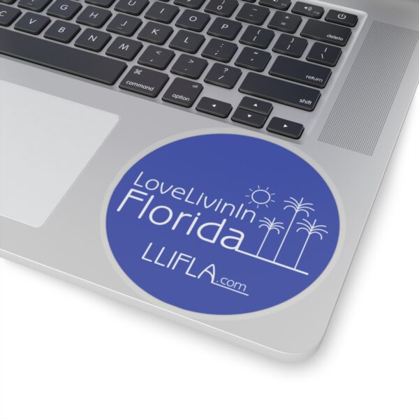 Kiss-Cut Stickers Love Livin In Florida Palm Trees - Image 8