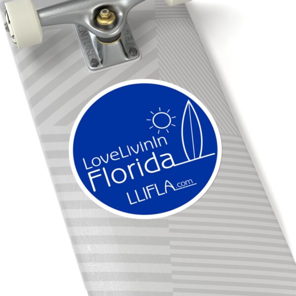 Kiss-Cut Stickers Love Livin In Florida Surfboard - Image 14