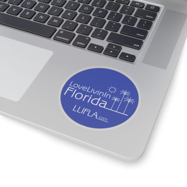Kiss-Cut Stickers Love Livin In Florida Palm Trees - Image 2