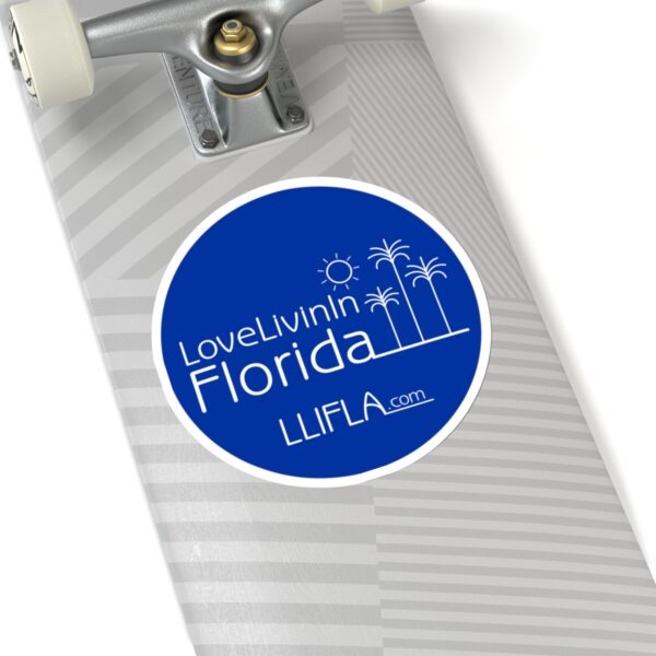 Kiss-Cut Stickers Love Livin In Florida Palm Trees - Image 14